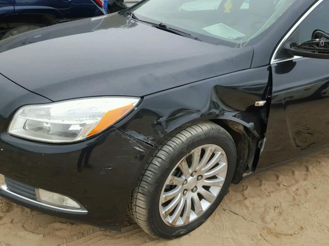 W04GU5GC5B1005525 - 2011 BUICK REGAL CXL BLACK photo 9