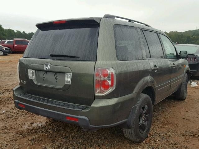 5FNYF28416B043499 - 2006 HONDA PILOT EX GREEN photo 4