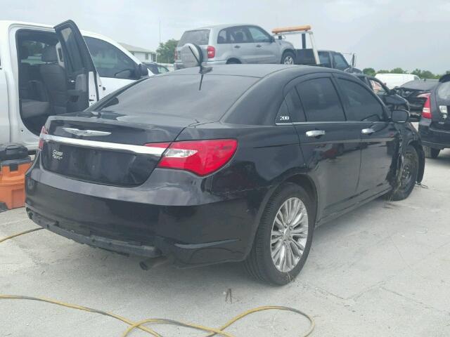 1C3CCBCBXCN305692 - 2012 CHRYSLER 200 LIMITE BLACK photo 4