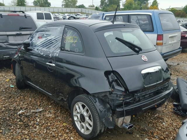 3C3CFFAR9DT633122 - 2013 FIAT 500 POP BLACK photo 3