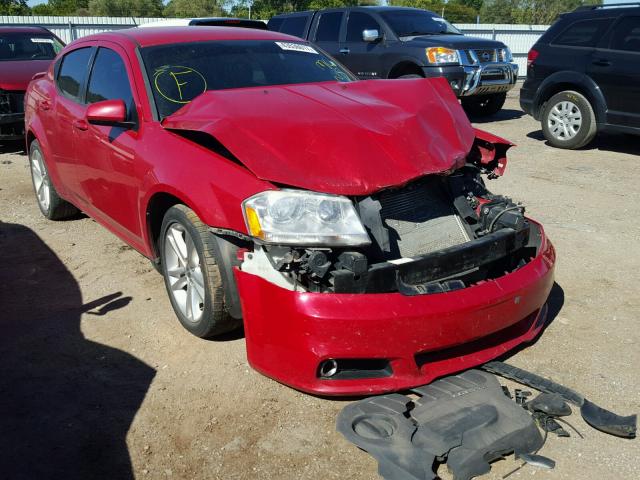 1B3BD1FGXBN573969 - 2011 DODGE AVENGER MA MAROON photo 1