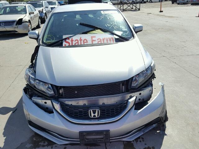 2HGFB2F59FH523381 - 2015 HONDA CIVIC GRAY photo 9