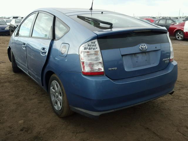 JTDKB20U377694153 - 2007 TOYOTA PRIUS BLUE photo 3