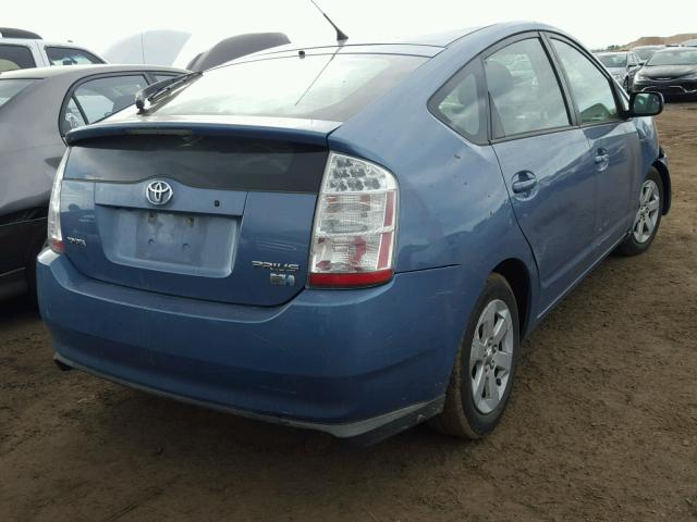 JTDKB20U377694153 - 2007 TOYOTA PRIUS BLUE photo 4