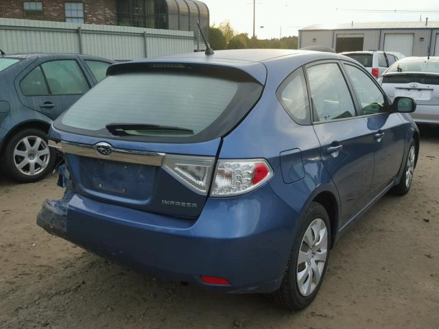 JF1GH61619H827569 - 2009 SUBARU IMPREZA 2. BLUE photo 4