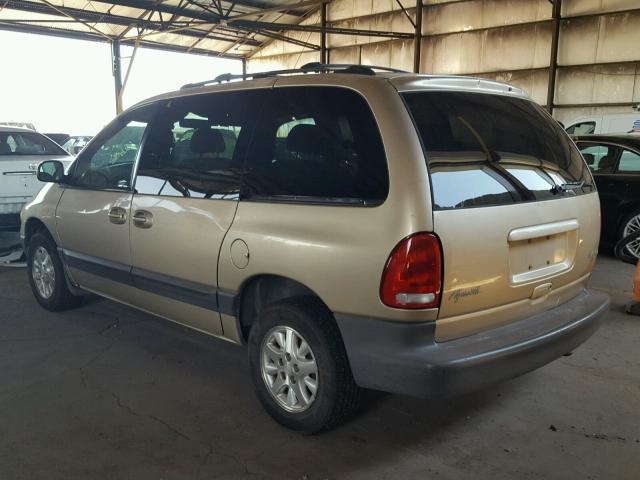 1P4GP45G2YB549525 - 2000 PLYMOUTH VOYAGER SE GOLD photo 3