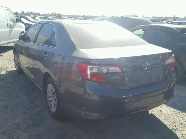 4T1BF1FK3EU732236 - 2014 TOYOTA CAMRY L CHARCOAL photo 3