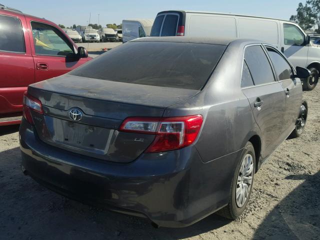 4T1BF1FK3EU732236 - 2014 TOYOTA CAMRY L CHARCOAL photo 4