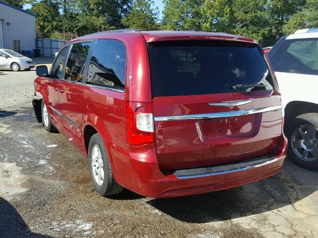 2A4RR5DG8BR611477 - 2011 CHRYSLER TOWN & COU RED photo 3