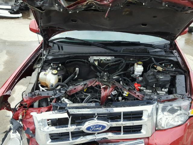 1FMCU0E7XBKB86060 - 2011 FORD ESCAPE LIM RED photo 7