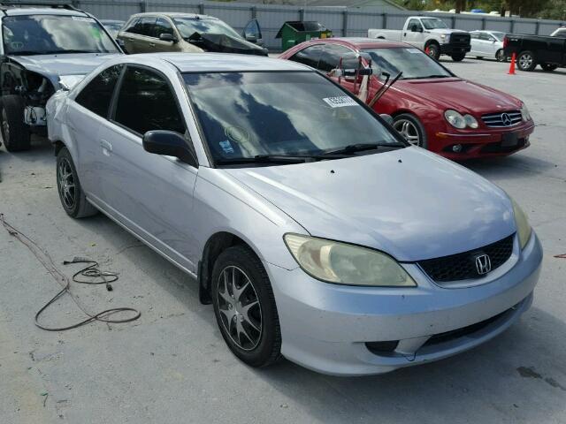 1HGEM22564L022055 - 2004 HONDA CIVIC SILVER photo 1