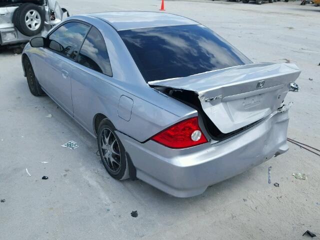 1HGEM22564L022055 - 2004 HONDA CIVIC SILVER photo 3