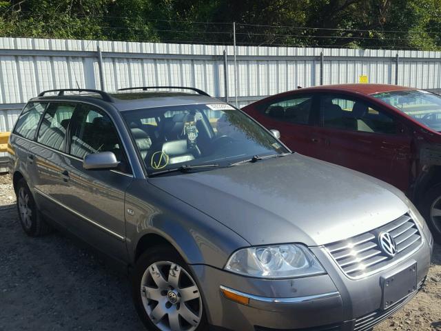 WVWYH63B73E143871 - 2003 VOLKSWAGEN PASSAT GLX GRAY photo 1