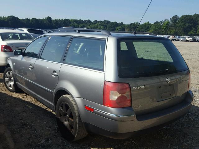 WVWYH63B73E143871 - 2003 VOLKSWAGEN PASSAT GLX GRAY photo 3