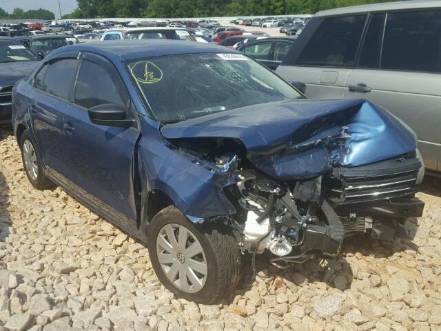 3VW2K7AJXFM264526 - 2015 VOLKSWAGEN JETTA BASE BLUE photo 1