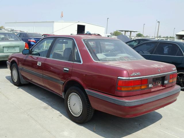 1YVGD22B8L5257129 - 1990 MAZDA 626 DX BURGUNDY photo 3