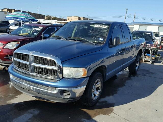 1D7HA18N95S333191 - 2005 DODGE RAM 1500 BLUE photo 2