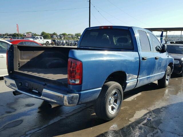 1D7HA18N95S333191 - 2005 DODGE RAM 1500 BLUE photo 4