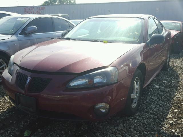 2G2WS522641193155 - 2004 PONTIAC GRAND PRIX BURGUNDY photo 2