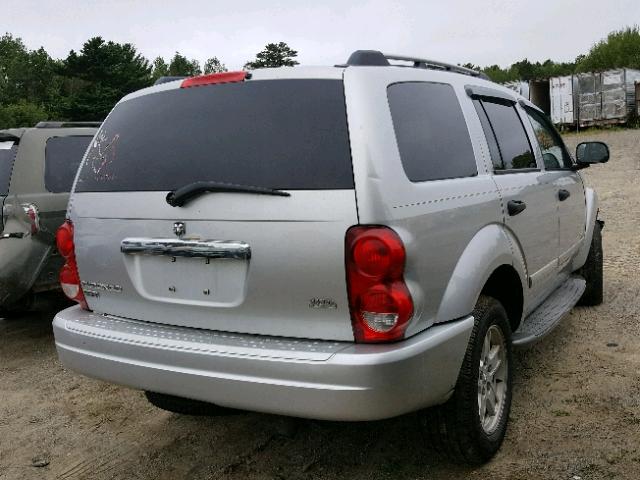 1D4HB58N76F153185 - 2006 DODGE DURANGO LI SILVER photo 4