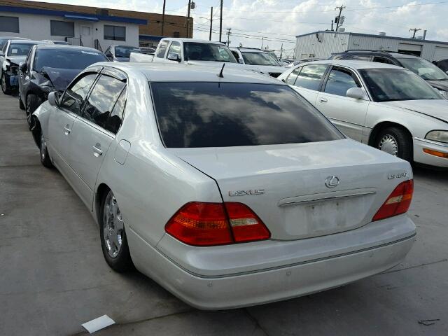 JTHBN30F430105143 - 2003 LEXUS LS 430 WHITE photo 3