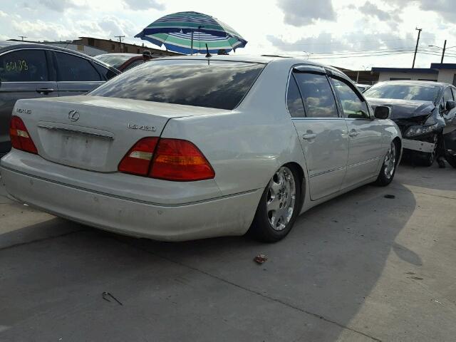 JTHBN30F430105143 - 2003 LEXUS LS 430 WHITE photo 4