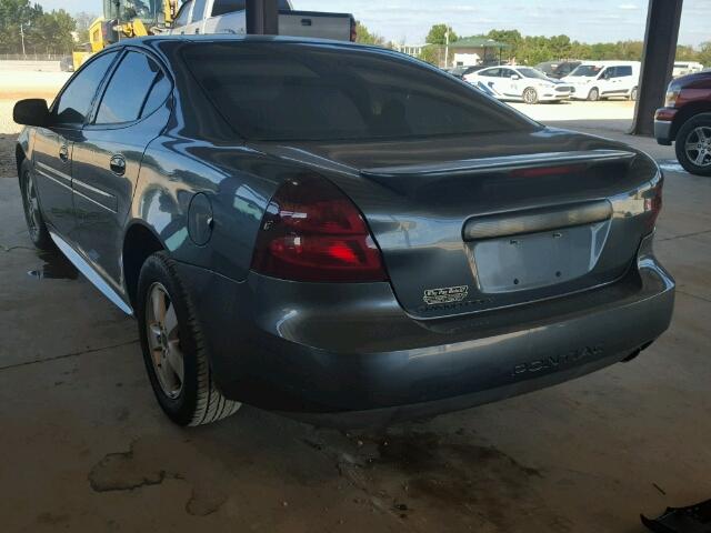 2G2WP552061158627 - 2006 PONTIAC GRAND PRIX Сірий фото 3