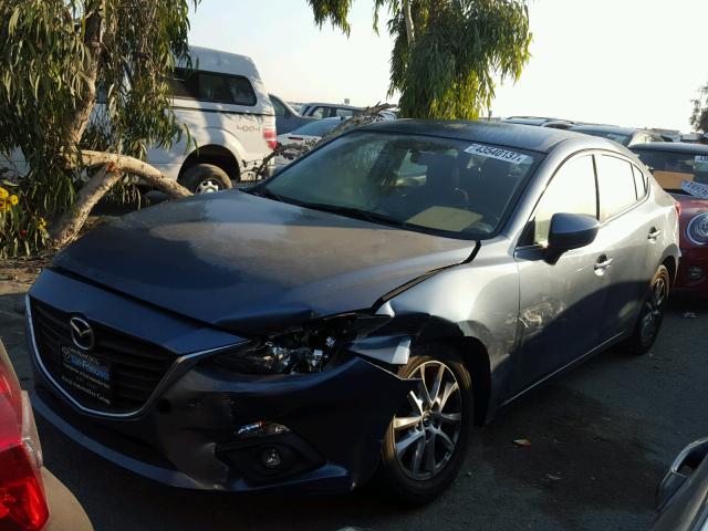 3MZBM1V74FM223573 - 2015 MAZDA 3 TOURING BLUE photo 2