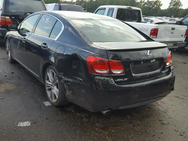 JTHBC96S575001508 - 2007 LEXUS GS BLACK photo 3