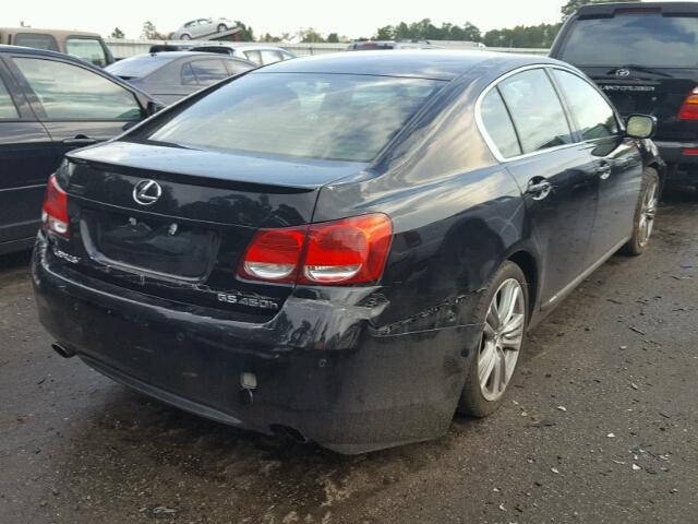 JTHBC96S575001508 - 2007 LEXUS GS BLACK photo 4