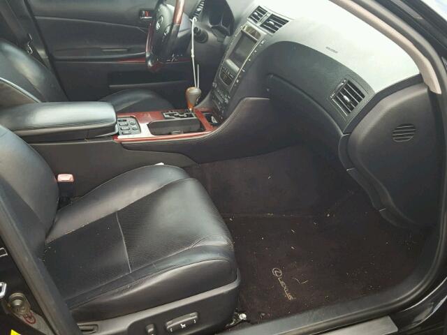 JTHBC96S575001508 - 2007 LEXUS GS BLACK photo 5