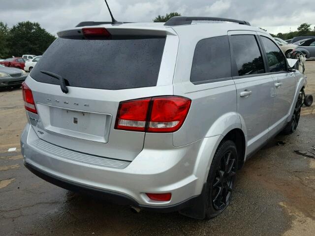 3C4PDCBB0ET316415 - 2014 DODGE JOURNEY SX SILVER photo 4