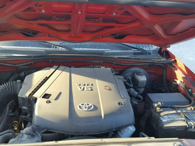 5TEKU72N26Z213328 - 2006 TOYOTA TACOMA DOU RED photo 7