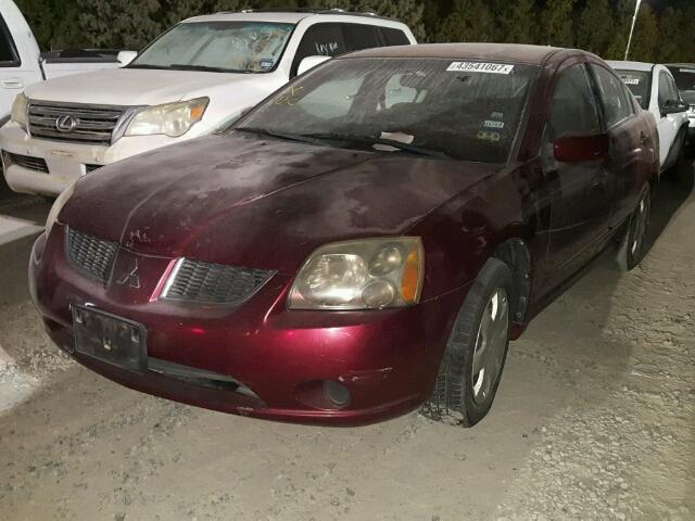 4A3AB36FX4E078433 - 2004 MITSUBISHI GALANT ES MAROON photo 2