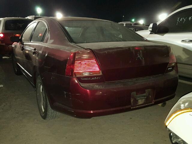 4A3AB36FX4E078433 - 2004 MITSUBISHI GALANT ES MAROON photo 3