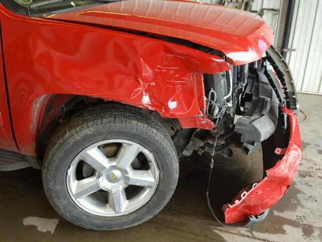 3GNVKGE05AG113044 - 2010 CHEVROLET AVALANCHE RED photo 9