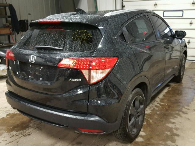 3CZRU6H73GM764989 - 2016 HONDA HR-V EXL BLACK photo 4