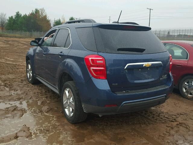 2GNFLFEK4G6210298 - 2016 CHEVROLET EQUINOX LT BLUE photo 3