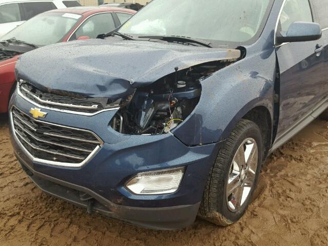 2GNFLFEK4G6210298 - 2016 CHEVROLET EQUINOX LT BLUE photo 9