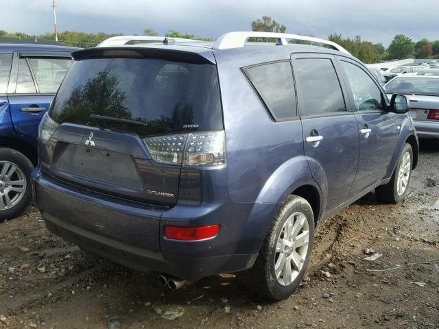 JA4MT41X57Z021146 - 2007 MITSUBISHI OUTLANDER BLUE photo 4