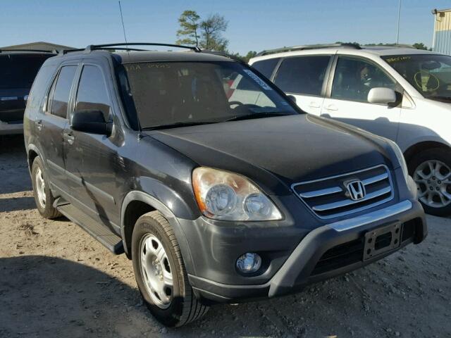 JHLRD78576C061554 - 2006 HONDA CR-V LX BLACK photo 1