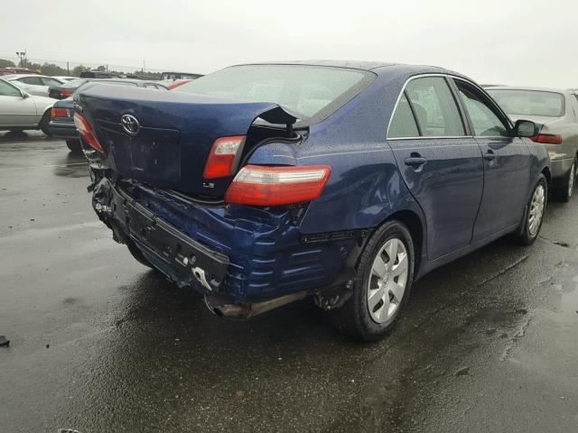 4T1BE46K47U011592 - 2007 TOYOTA CAMRY NEW BLUE photo 4