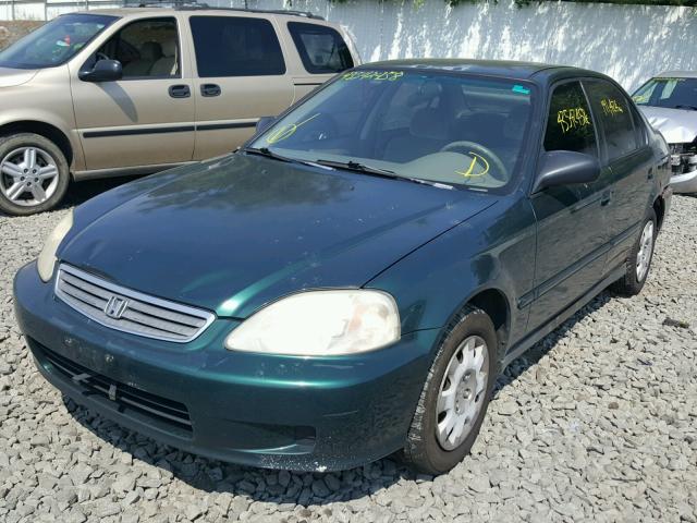 2HGEJ661XYH555181 - 2000 HONDA CIVIC BASE GREEN photo 2