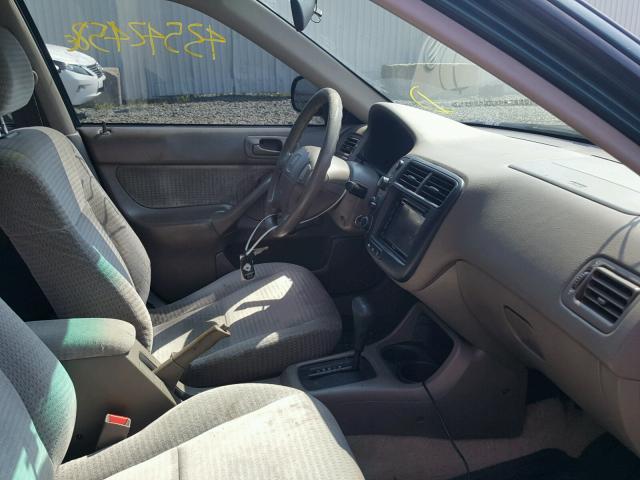 2HGEJ661XYH555181 - 2000 HONDA CIVIC BASE GREEN photo 5