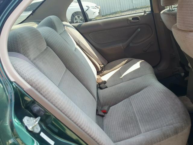 2HGEJ661XYH555181 - 2000 HONDA CIVIC BASE GREEN photo 6