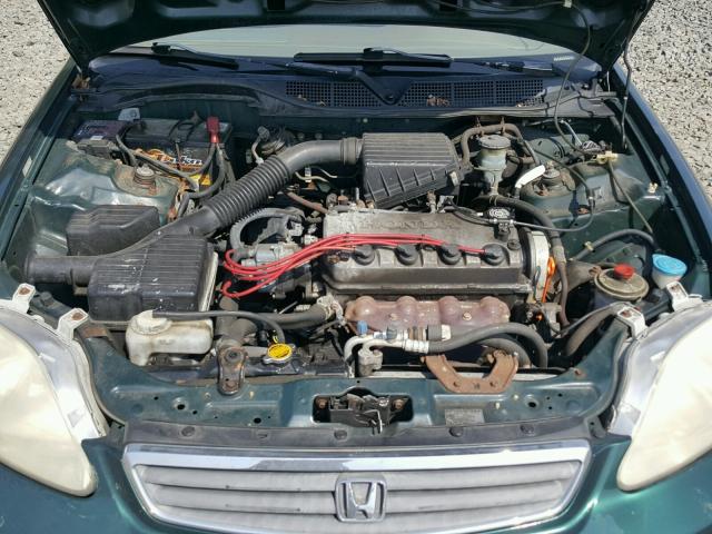 2HGEJ661XYH555181 - 2000 HONDA CIVIC BASE GREEN photo 7