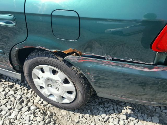 2HGEJ661XYH555181 - 2000 HONDA CIVIC BASE GREEN photo 9