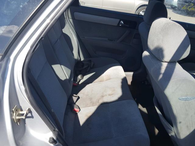 KL5JJ56Z55K150935 - 2005 SUZUKI FORENZA LX GRAY photo 6