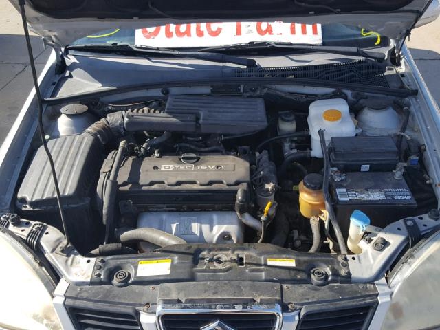 KL5JJ56Z55K150935 - 2005 SUZUKI FORENZA LX GRAY photo 7