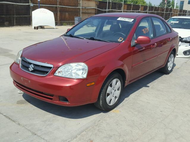 KL5JD56Z28K878000 - 2008 SUZUKI FORENZA BA RED photo 2